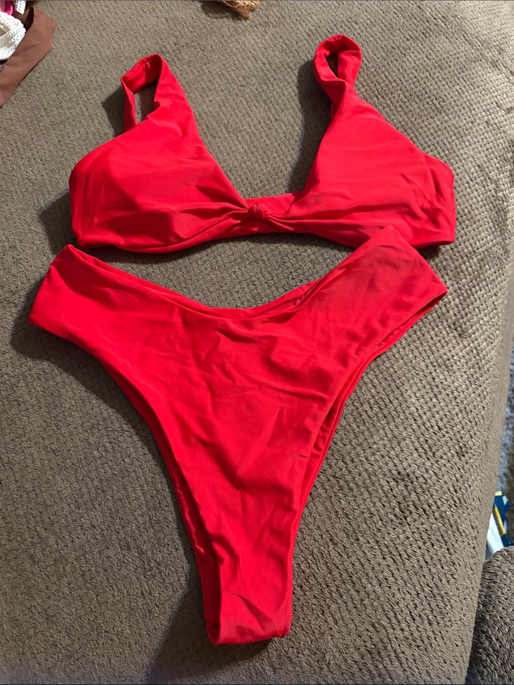 Red Two-Piece Bikini Set